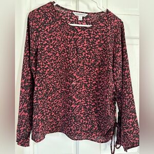 Counterparts women’s Long Sleeve Top - Pink and Black Pattern